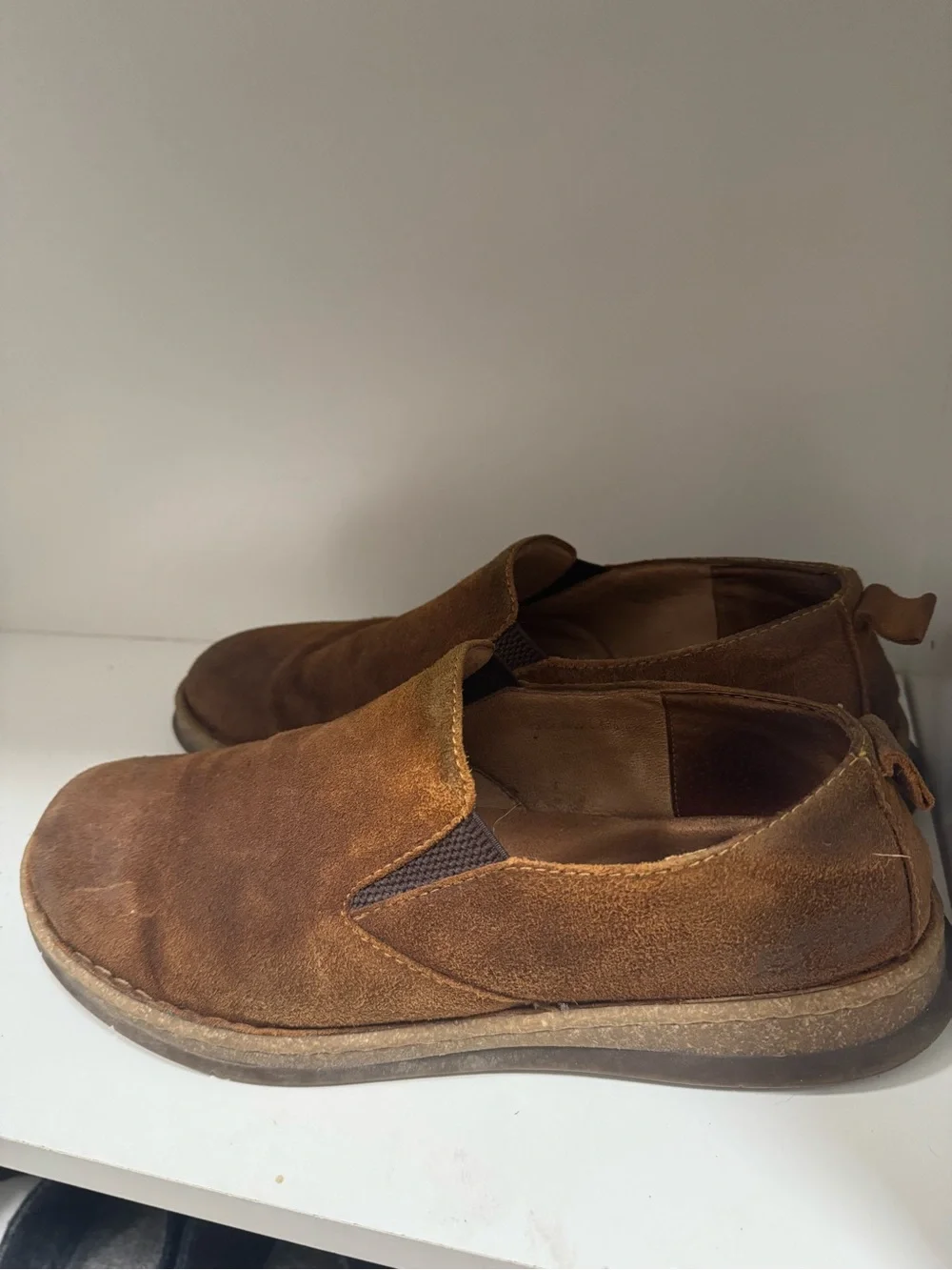 Born Bryson Slip-On Suede Men's Shoes in Brown